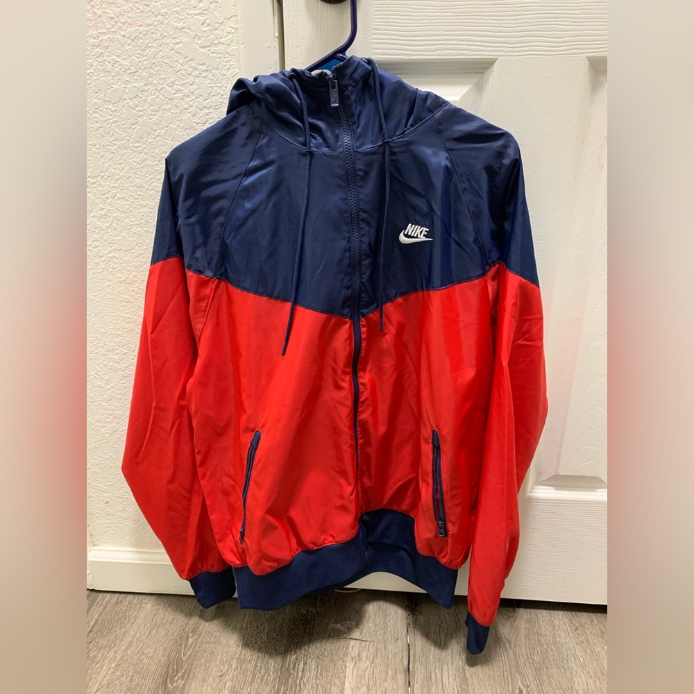 Red and Black Nike Windbreaker